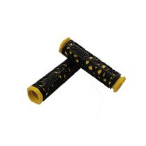 Manopla MTB bicolor de borracha de Punho p/Bike GTS-amarelo Manopla MTB bicolor de borracha de Punho p/Bike GTS-amarelo