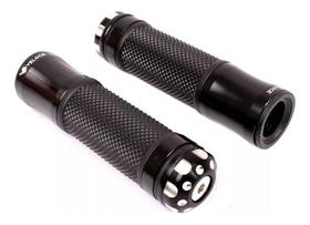 Manopla Preta Moto Esportiva Aluminio Modelo Rizoma Manopla Preta Moto Esportiva Aluminio Modelo Rizoma