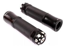 Manopla Preta Moto Esportiva Aluminio Modelo Rizoma Manopla Preta Moto Esportiva Aluminio Modelo Rizoma