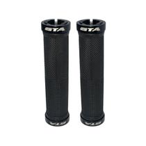 Manopla Punho Bike Gta 130mm Rider Borracha Tpr Com Trava Cor Preto E Preto