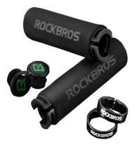 Manopla Punho Grip Bike Espuma Blke C/ Trava Rockbros Manopla Punho Grip Bike Espuma Blke C/ Trava Rockbros