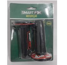 Manopla Racing Laranja+Preto SmartFox (par)