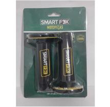 Manopla Racing Preto+Amarelo SmartFox (par)