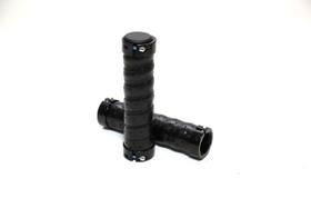 Manopla SRD em couro com trava 130 mm preta