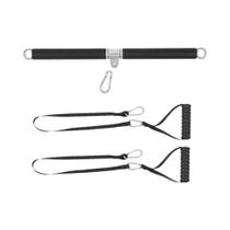 Manoplas De Cabo Para Academia Reforçadas Com Rolamentos, Correias De Extensão E Barra De Puxada