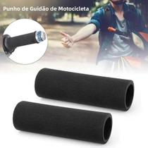 Manoplas De Espuma Para Guidão De Motocicleta Universal, Confortáveis, Antivibração, Com Mangueira