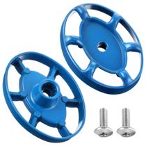 Manoplas para torneira externa Dreyoo 3/8 pol. 12 pontas, kit com 2, azul