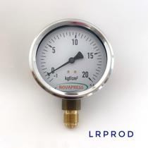 Manovacuômetro vertical - diam.100mm (4") com escala de --1+20 KGF/CM2