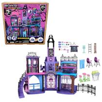 Mansão Boneca Monster High Escola Do Terror Gigante Roxa Mansão Boneca Monster High Escola Do Terror Gigante Roxa