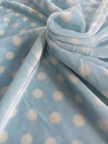 Manta 3D Luxo Premium Menino Bolinhas Azul Super Macia e Quentinha Recém Nascido Manta 3D Luxo Premium Menino Bolinhas Azul Super Macia e Quentinha Recém Nascido