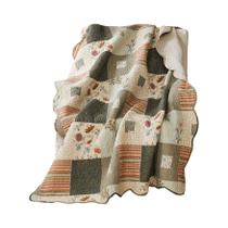 Manta acolchoada de algodão Benzara 127x152cm Wild Flowers