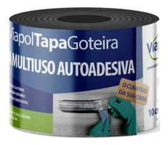 Manta Adesiva Rolo 10Cm x 10Mt x 0,8MM Tapa Goteira Viapol - 48406