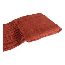 Manta Amarilis Cor Terracota Tamanho 1,20x1,80 m Manta Amarilis Cor Terracota Tamanho 1,20x1,80 m