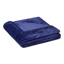 Manta Amazon Basics 127x152 cm Ultra Macia Azul Marinho