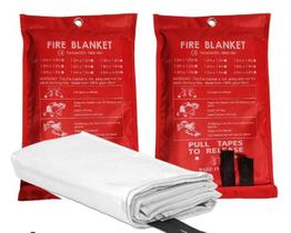 Manta Anti Chama Deckas para Emergência 1,00x1,00m Alta Resistência Térmica e Certificação Internacional