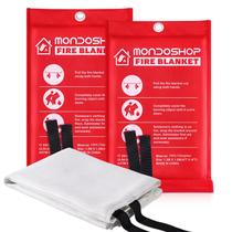 Manta Antichamas Mondoshop para Emergência em Casa e Cozinha - Kit com 2 Unidades 122x122 cm Manta Resistente ao Fogo para Camping, Churrasco, Carro, Escritório, Armazém, Escola, Piquenique, Garagens, Oficinas Manta Antichamas Mondoshop para Emergência em Casa e Cozinha - Kit com 2 Unidades 122x122 cm Manta Resistente ao Fogo para Camping, Churrasco, Carro, Escritório, Armazém, Escola, Piquenique, Garagens, Oficinas