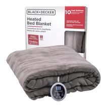 Manta aquecida BLACK+DECKER Electric Full Micro Plush Grey