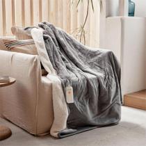 Manta aquecida Elétrica Throw GOTCOZY 127x152cm Cinza