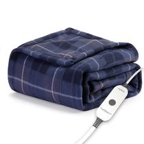 Manta aquecida Personal Throw Sunbeam Royal Ultra Rodeen Blue Plaid