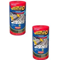 Manta asfáltica 30 cm x 10 m Rolo auto adesiva aluminizada multiuso Dryko Vedatudo Impermeabilizaçao Manta asfáltica 30 cm x 10 m Rolo auto adesiva aluminizada multiuso Dryko Vedatudo Impermeabilizaçao