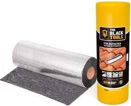Manta Asfáltica Aluminizada Telhado Auto Adesiva- 45cm X 10m - The Black Tools