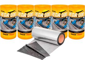 Manta Asfaltica Auto Adesiva Aluminizada 5 Unidades 30cm X 10m Manta Asfaltica Auto Adesiva Aluminizada 5 Unidades 30cm X 10m