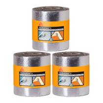 Manta Asfáltica Multiseal Alumínio 10cm X 10m Sika - 3 Rolos