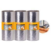 Manta Asfáltica Multiseal Alumínio 50cm X 10m Sika - 3 Rolos
