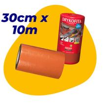 Manta Asfáltica Terracota 30cm X 10m Telhado Fita Auto Adesiva Vedatudo Dryko Impermeabilização Manta Asfáltica Terracota 30cm X 10m Telhado Fita Auto Adesiva Vedatudo Dryko Impermeabilização