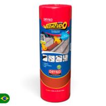 Manta Asfáltica Terracota 45cm + Primer Asfáltico 3,6 Aplicação Fita Metalizada Vedação Telha Laje