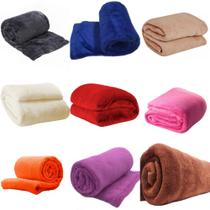 manta avulsa solteiro / viuvo microfibra tamanho grande cores sortidas