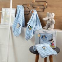 Manta Baby Bordada Infantil Disney Jolitex Mickey Mouse