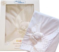 Manta Baby Bordado Com Aplique Dupla Face Jolitex Ternille