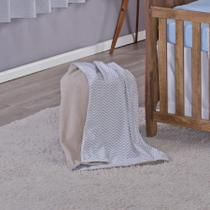 Manta Baby Cobertor Bebe Dupla Face Menino Menina 1,15 X