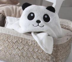 Manta Baby de Bichinho Jolitex C/ Capuz - Urso Panda