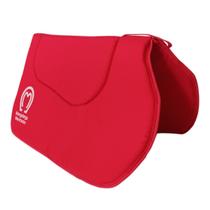 Manta baixeiro forro macio vermelho country para sela arreio de cavalo