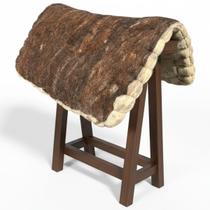 Manta Baixeiro Xergão Cavalo Dupla Face Grosso Lã Natural