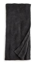 Manta Barefoot Dreams CozyChic com Textura Canelada Carbono 137x183 cm