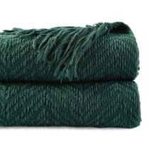 Manta BATTILO HOME Forest Green Tejida 150x200 cm Manta BATTILO HOME Forest Green Tejida 150x200 cm