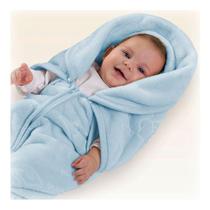 Manta Bebê Baby Sac Azul Saco De Dormir Cobertor Jolitex