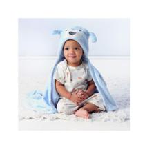 Manta Bebê c/ Capuz 75X100cm Cachorrinho Azul - Pimpolho
