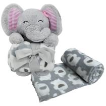 Manta Bebê Cobertor de Bebê Infantil Com Animal Pelúcia - GUTA GUTI Manta Bebê Cobertor de Bebê Infantil Com Animal Pelúcia - GUTA GUTI