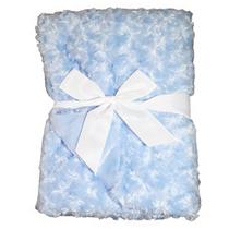 Manta Bebe Cobertor Dupla Face 100% Microfibra 1,00 x 0,75cm Azul Parte Externa felpuda Comfy Fofinho E Quentinho