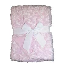 Manta Bebe Cobertor Dupla Face 100 Microfibra 1,00 x 0,75cm Rosa Parte Externa felpuda Comfy Fofinho E Quentinho sono tranquilo proteção para o bebê