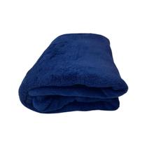 Manta Bebe Cobertor infantil Azul Marinho Antialérgico Micro Fibra Hazime Enxovais saidas de materninadas creches escolas para pets 90x110cm