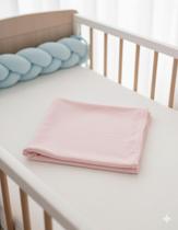 Manta Bebê em Malha 100% Algodão com Pompom 70x80cm