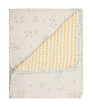 Manta Bebê Flanelada Dupla Face Coelhinho 90 X 80Cm Papi