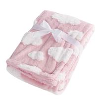 Manta Bebê Infantil Nas Nuvens Camesa 75cmx1,00m Macia Suave