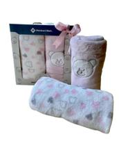 Manta Bebê Infantil Soft Anti-alérgico Cobertor c/02 Unidades