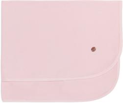 Manta Bebê Menina Algodão Rosa Lisa Mini &amp Co